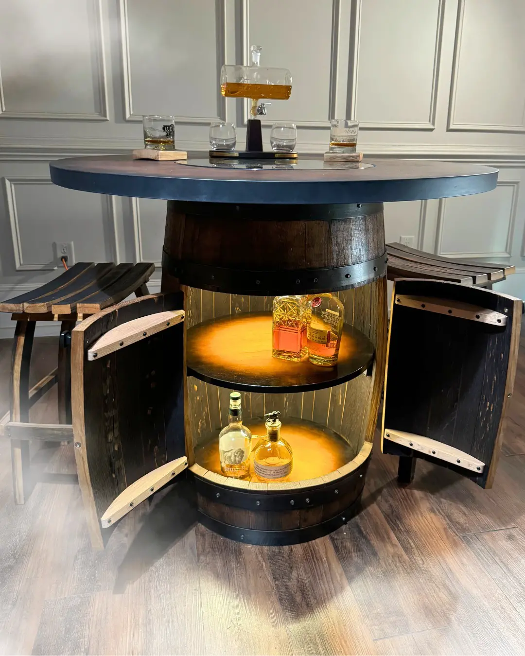 Bourbon Barrel Tables
