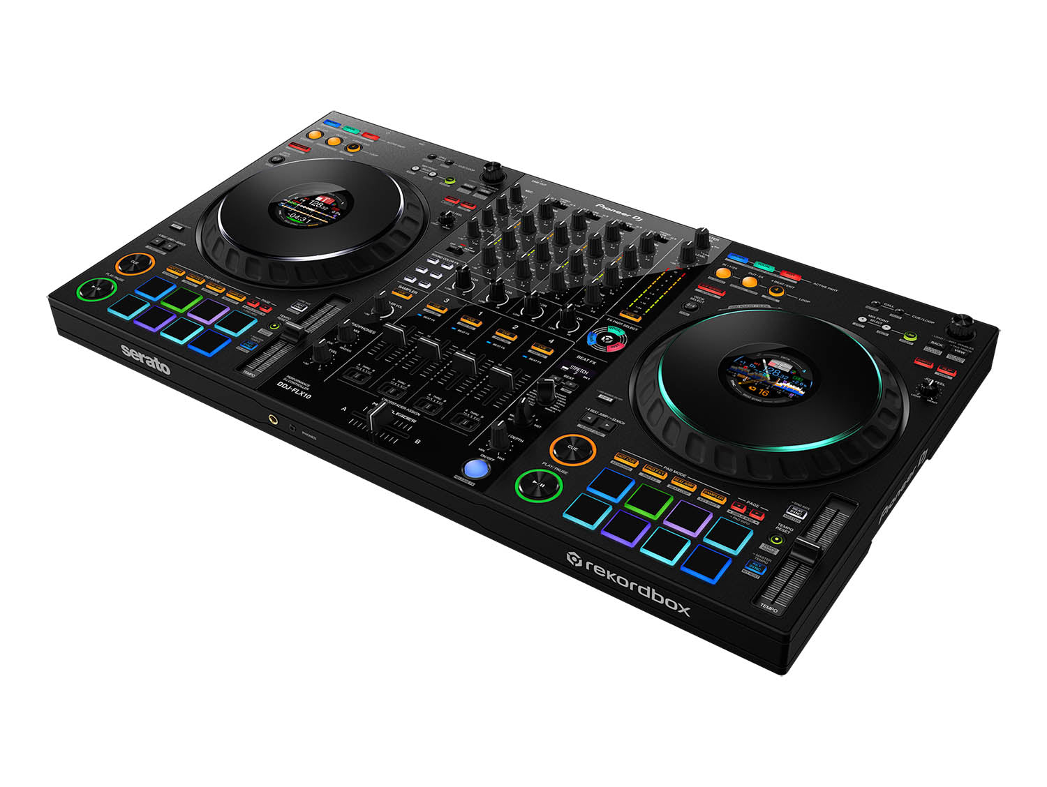 Pioneer DJ DDJ-FLX10 4-Channel Performance DJ Controller for Rekordbox and Serato DJ Pro - Black