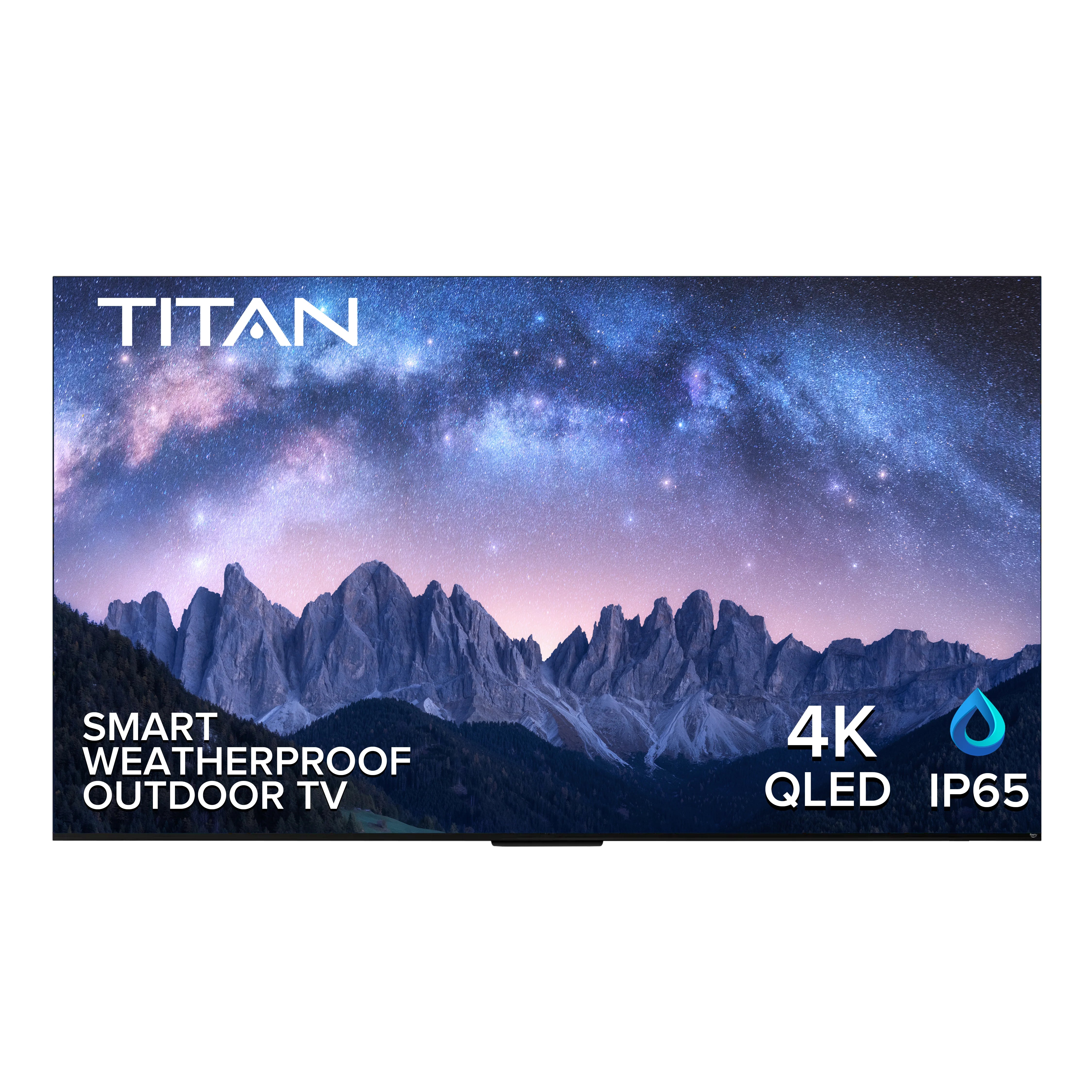 Titan Weatherproof Outdoor TV Covered Patio 4K Smart TV Powered By Fire TV OS G-100 QLED