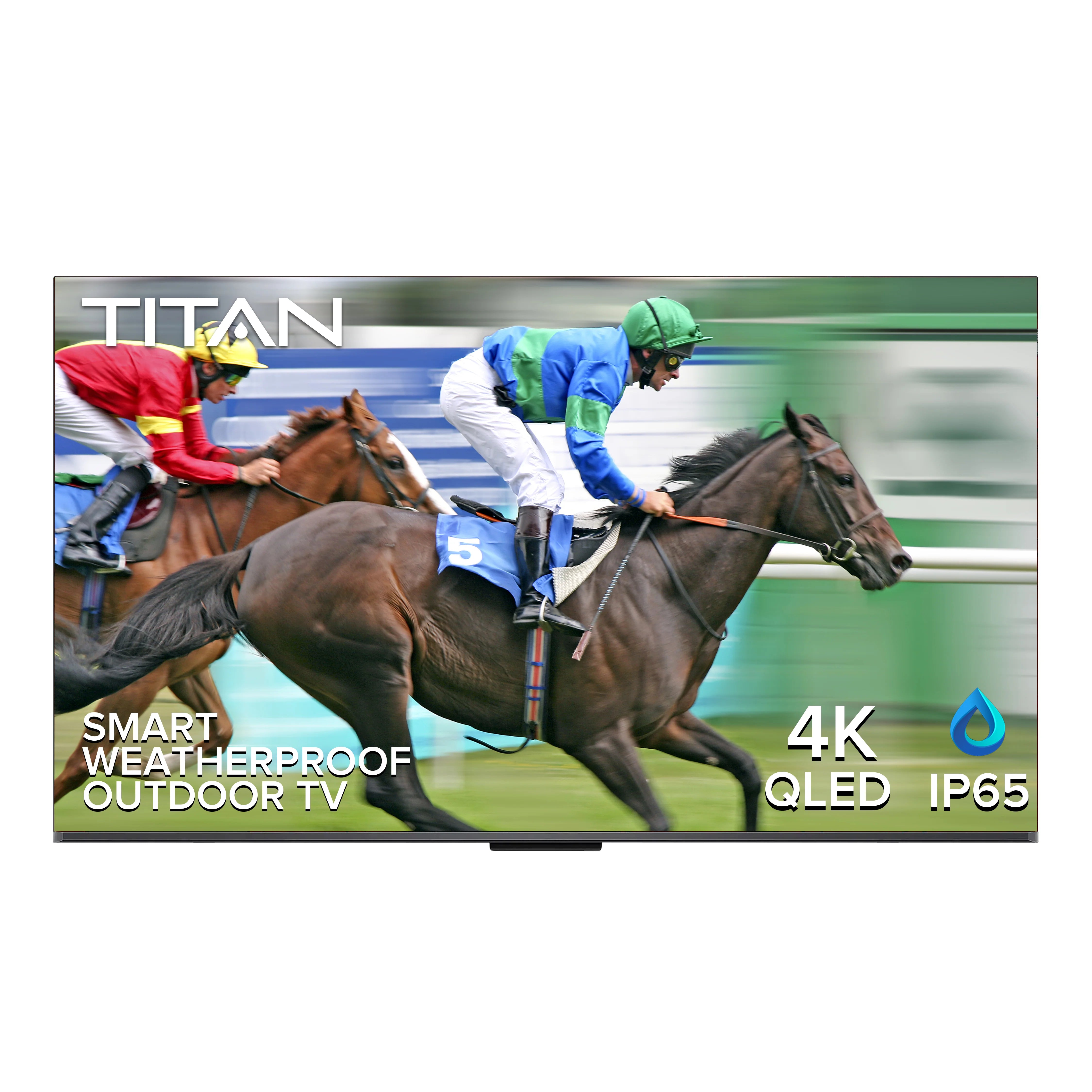 Titan Weatherproof Outdoor TV Partial Sun 4K Smart TV Powered By Samsung Tizen SmartThings G200-QLED