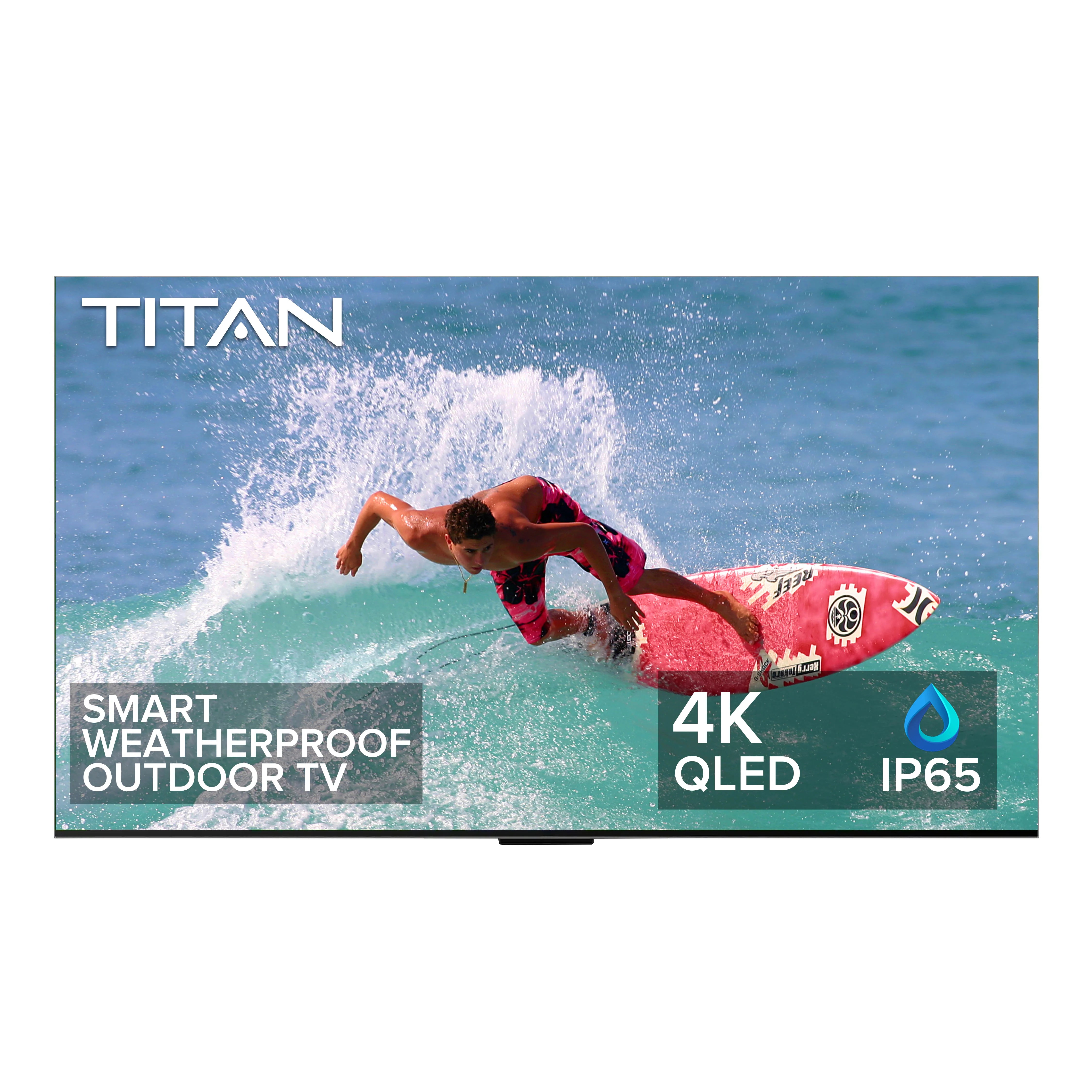 Titan Weatherproof Outdoor TV Full Sun 4K Smart TV Powered By Google TV OS G-300 Mini LED QLED