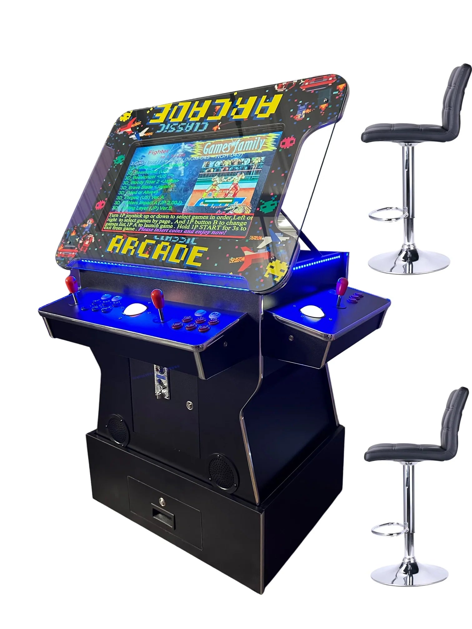 Cocktail Arcade Tilt lift up With Riser machine 4600 Games