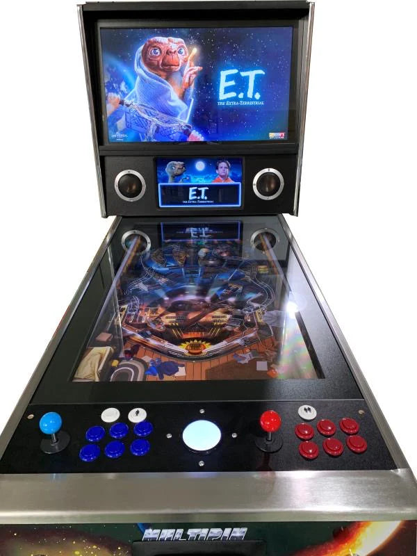 Virtual Pinball 1300 Games in 1 AND 307 classic 80s games with trackball- Full Size Machine