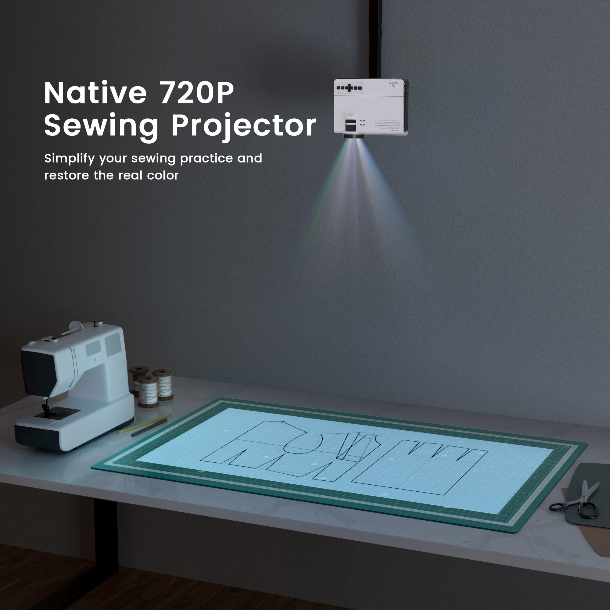VANKYO Leisure 3W Pro Portable Advanced Wireless Mini Projector for Home and Sewing