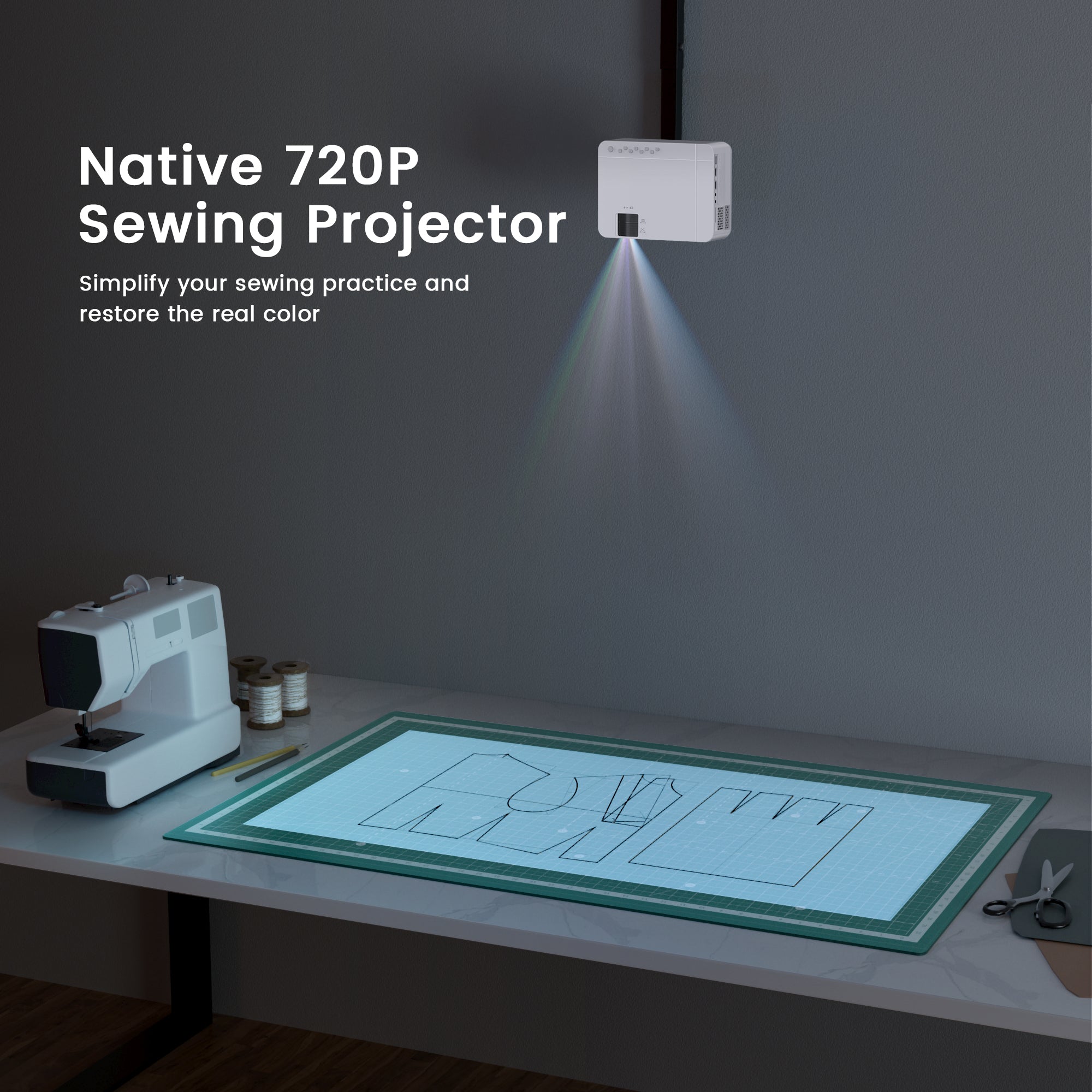 VANKYO Leisure 470 Mini Phone Projector for Home and Sewing, Native 720P Full HD, Max 250'' Screen