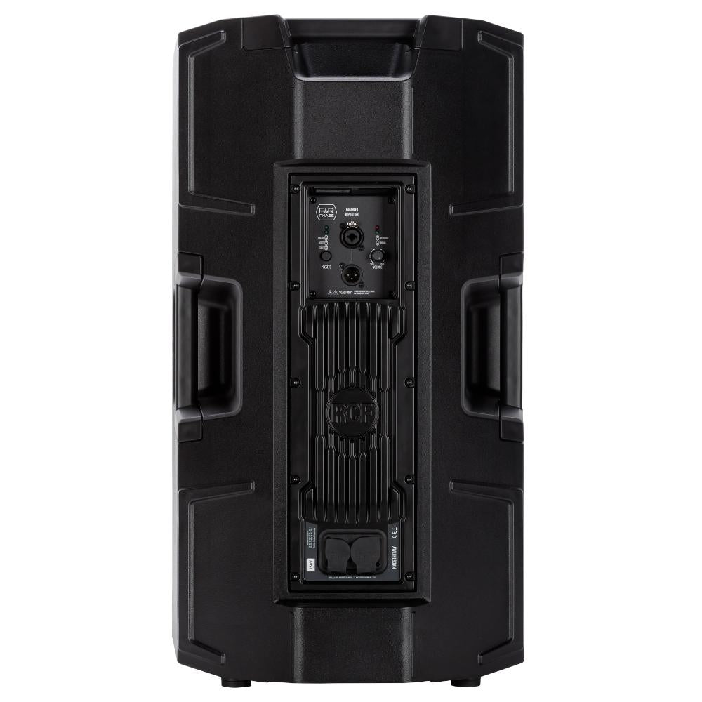 RCF Professional Active Speaker 4-Inch Titanium Compression Driver 15-Inch Woofer - 2-Channel 2100W Amplifier ART 945-A