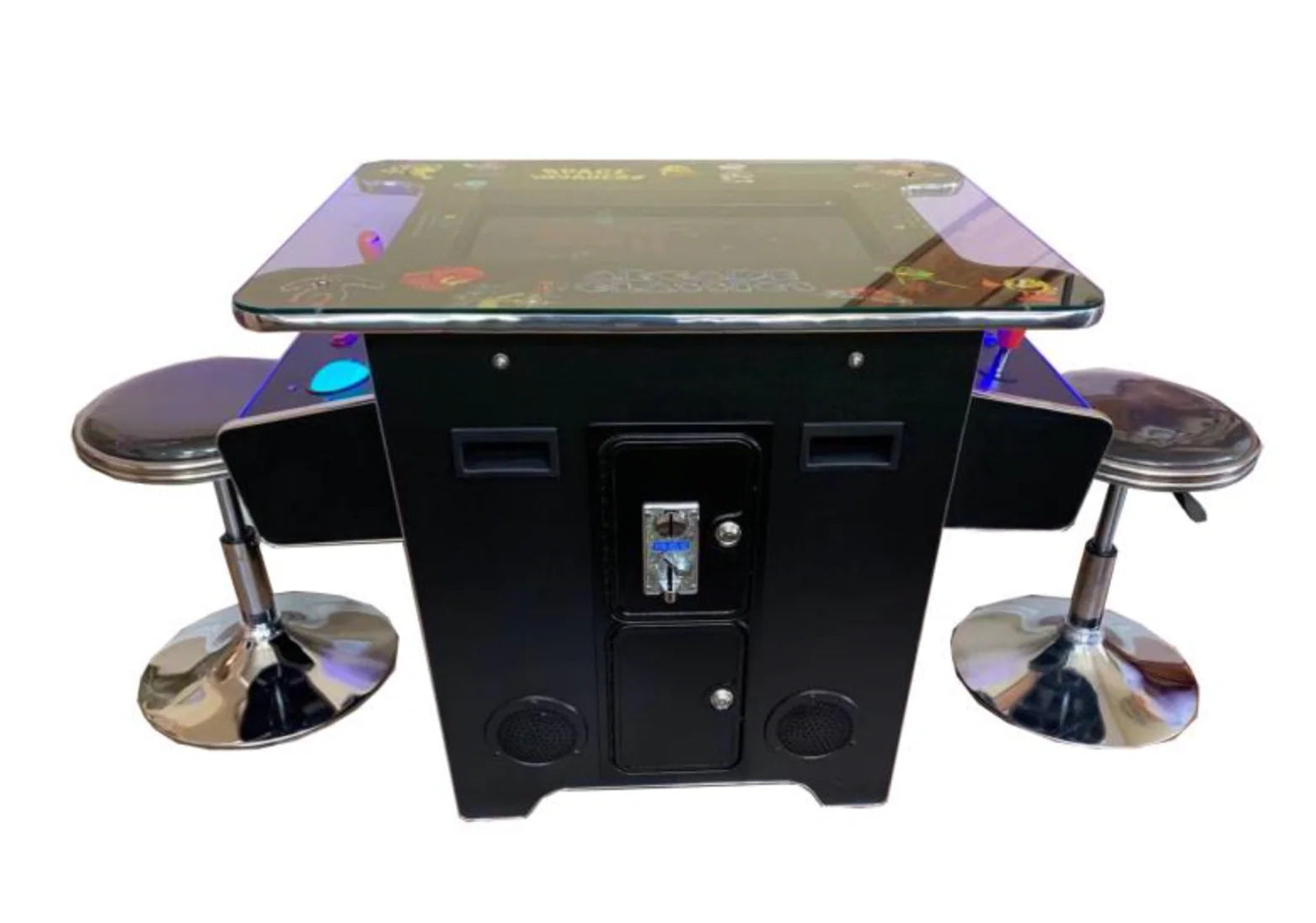 Cocktail Arcade Machine 412 w/ Track Ball - Blk Retro