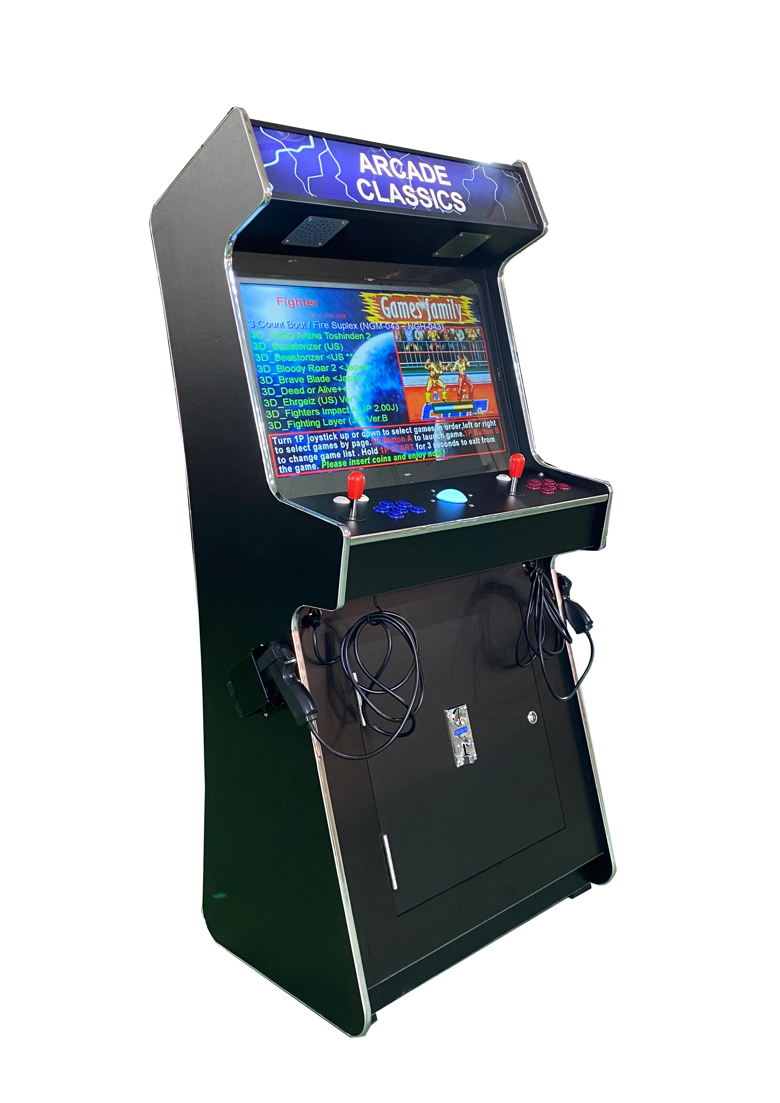 2 PLAYER STANDUP With 2 shooting Guns 4600 Multi-cade Upright