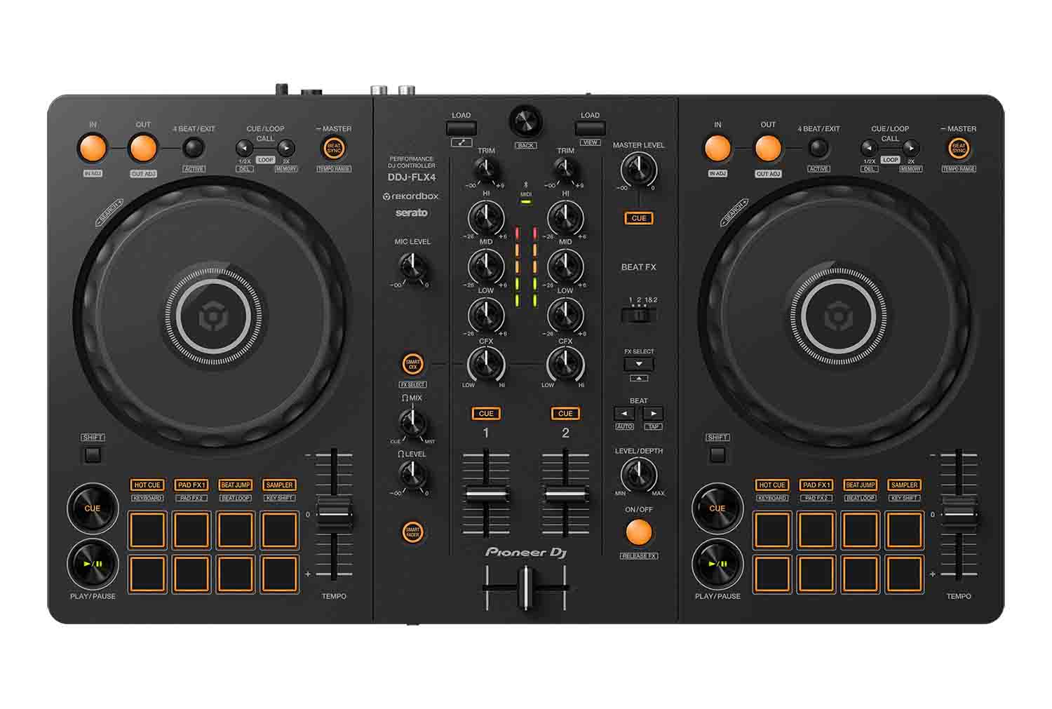 Pioneer DJ DDJ-FLX4 2-Channel DJ Controller for Rekordbox and Serato DJ Lite - Black
