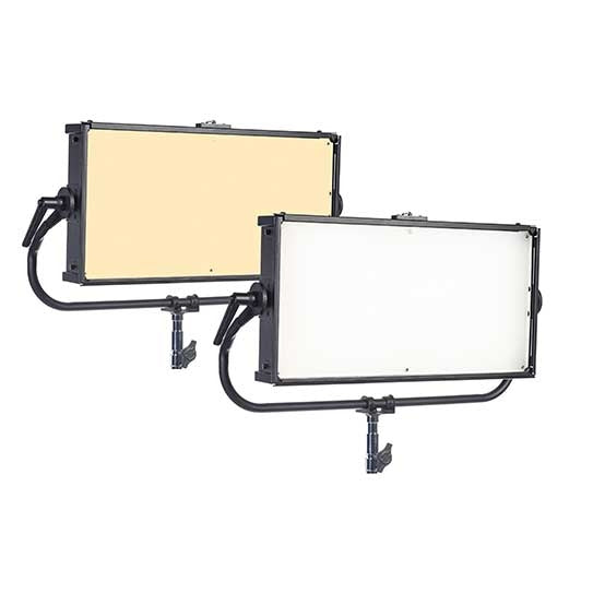 Chroma-Q Space Force One by Two V LED Light Panel with Yoke & TRUE1 to 5-15P Cable - Black CQ647-2000