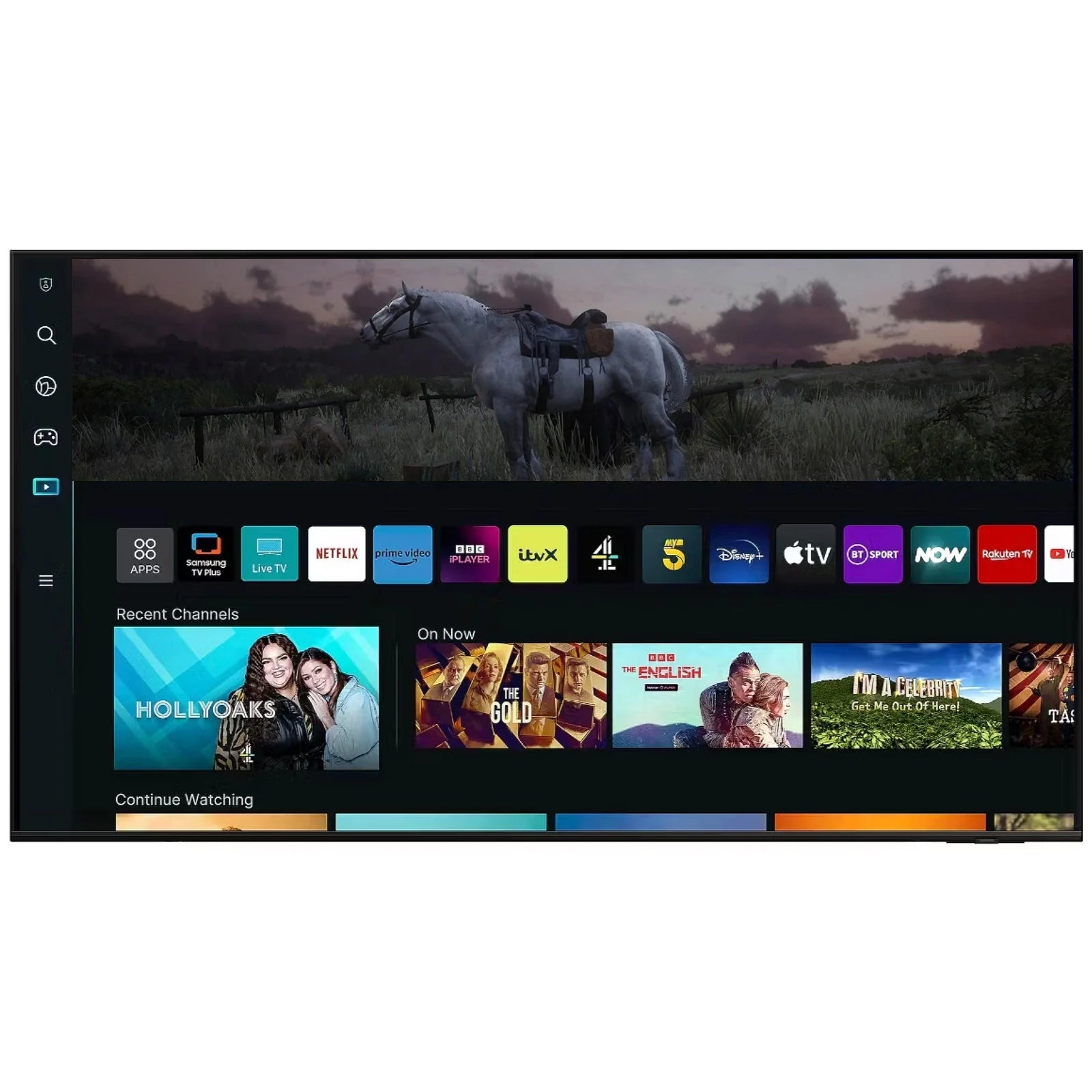 Titan Weatherproof Outdoor TV Partial Sun 4K Smart TV Powered By Samsung Tizen SmartThings S-100 QLED