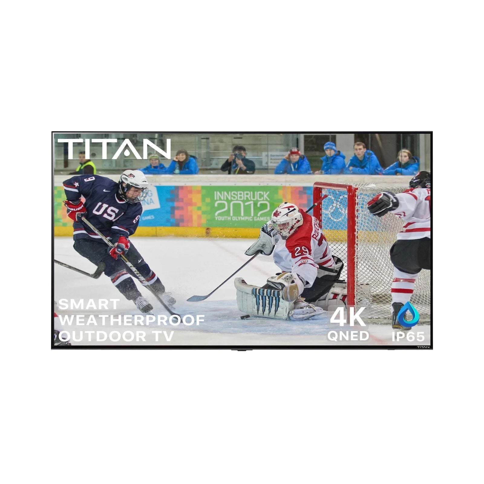 Titan Weatherproof Outdoor TV Full Sun 4K Smart TV Powered By LG WebOS L-200 QNED