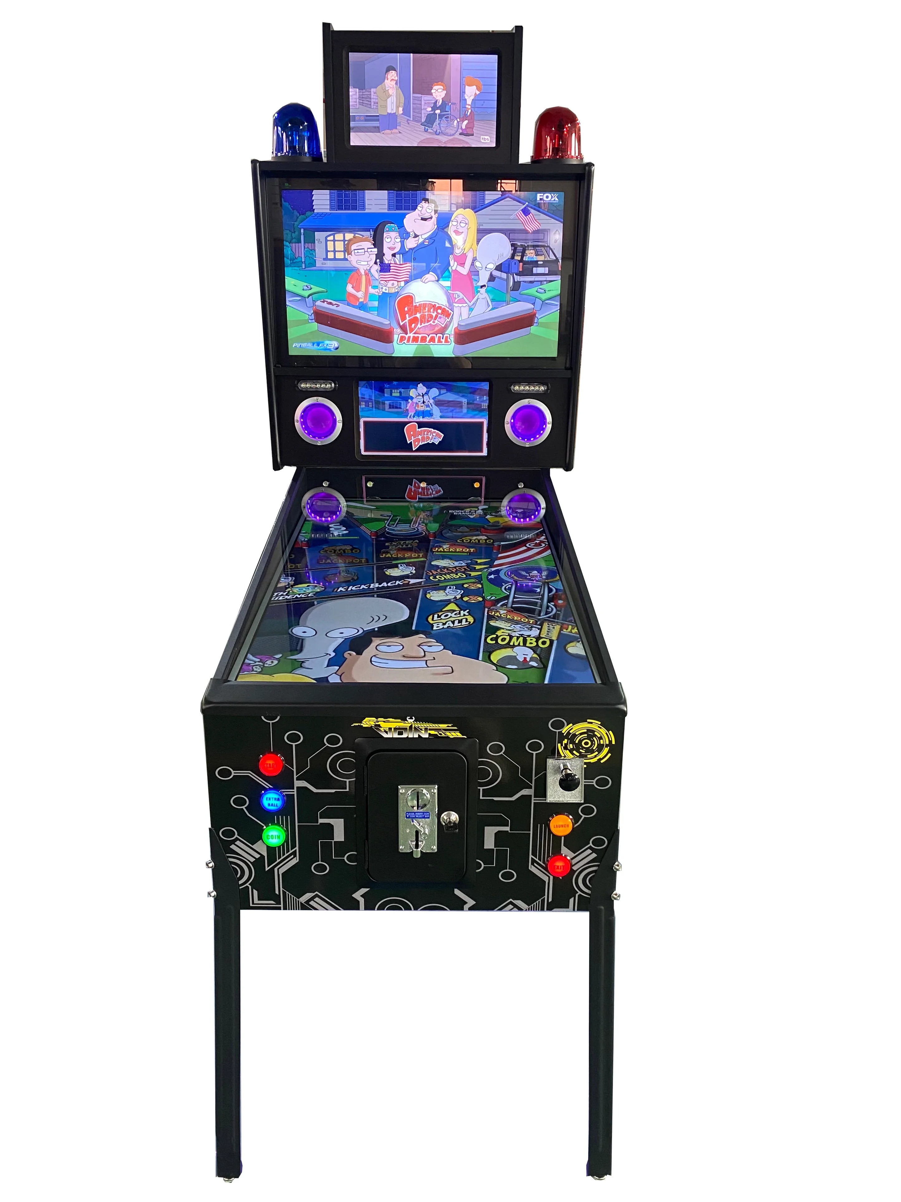 120hz Virtual Pinball New Pinup Popper system 1330 pinball games + 1000 jukebox song.