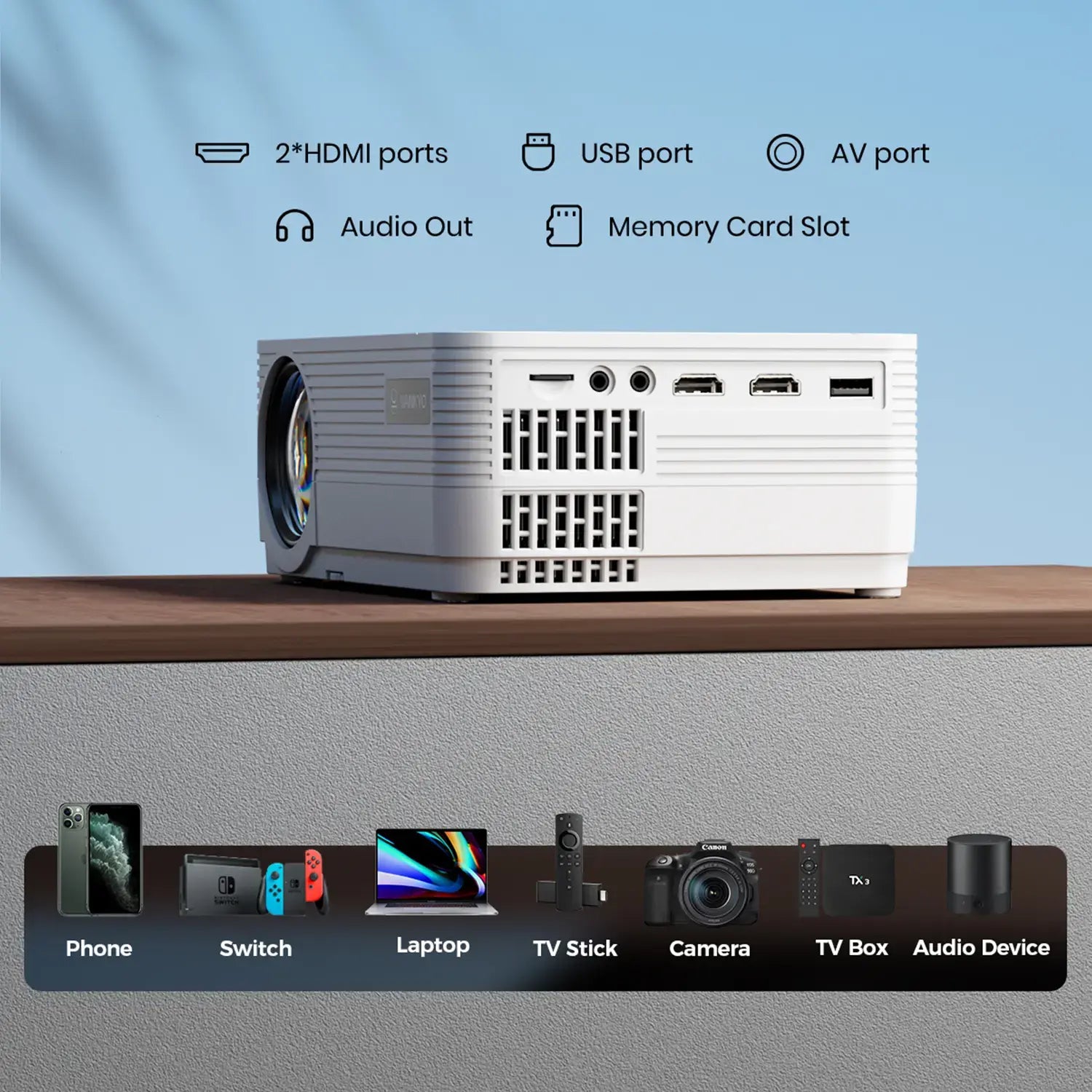 VANKYO Leisure 470 Pro Native 1080P mini Portable Projector