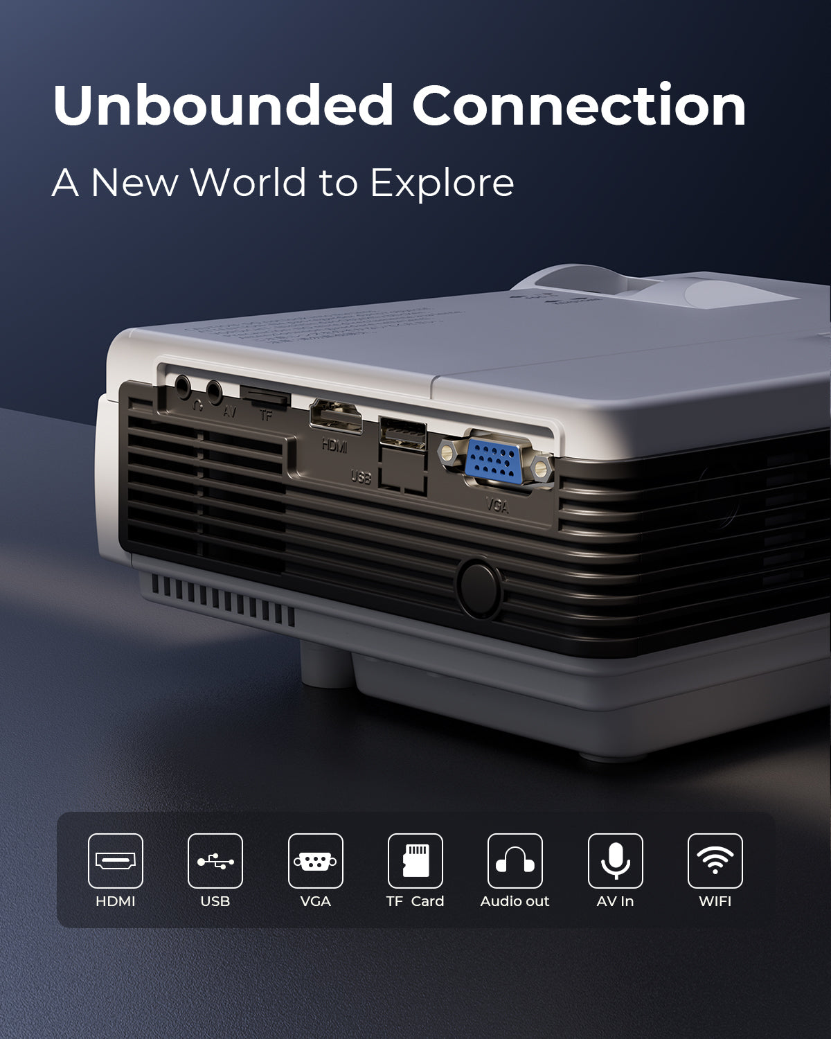 VANKYO Leisure 3W Pro Portable Advanced Wireless Mini Projector for Home and Sewing
