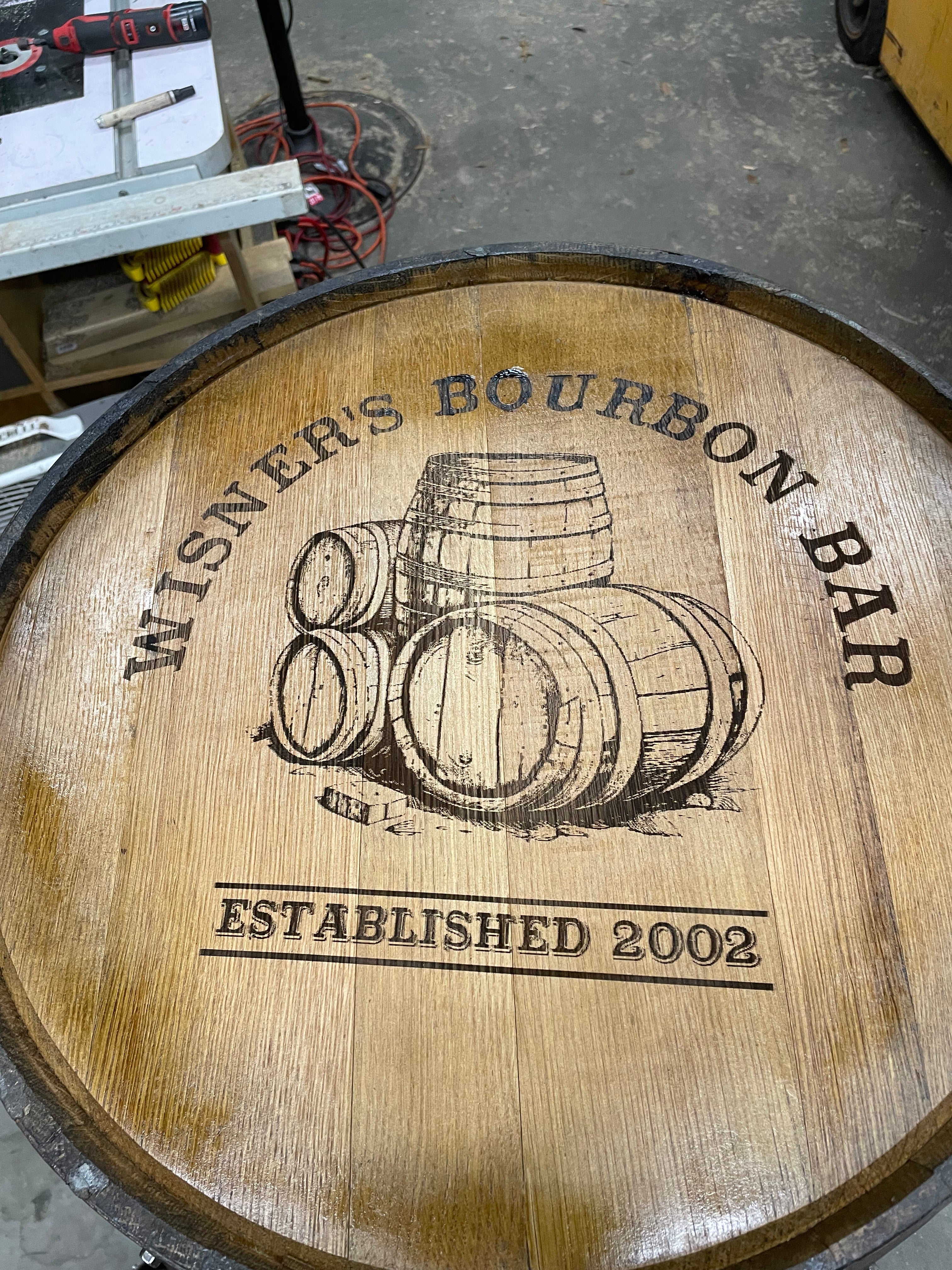 Premium Whiskey Barrel Cabinet