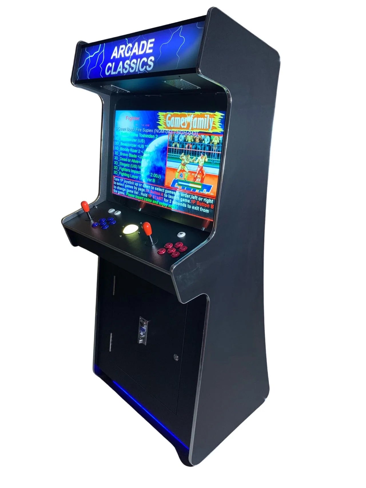 2 PLAYER STANDUP Arcade Machine 4600 Games Multi-cade Upright Retro Cabinet Black