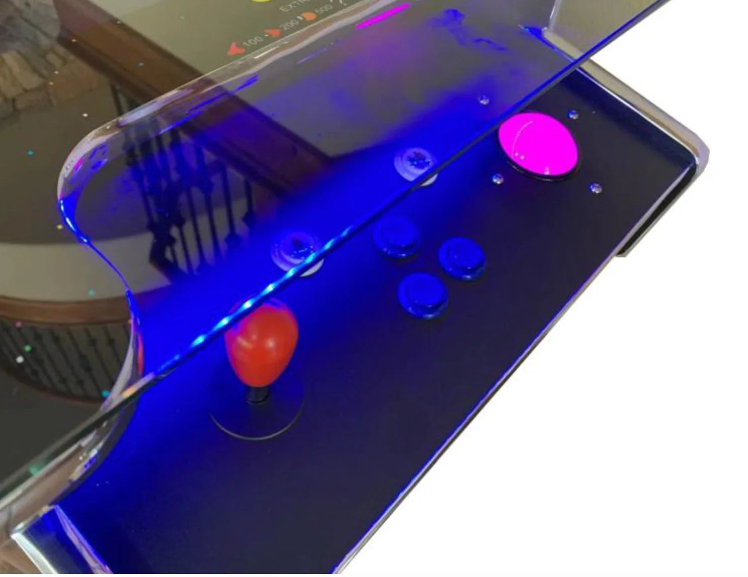 412 Cocktail Arcade Machine TRACK BALL DARK WOOD