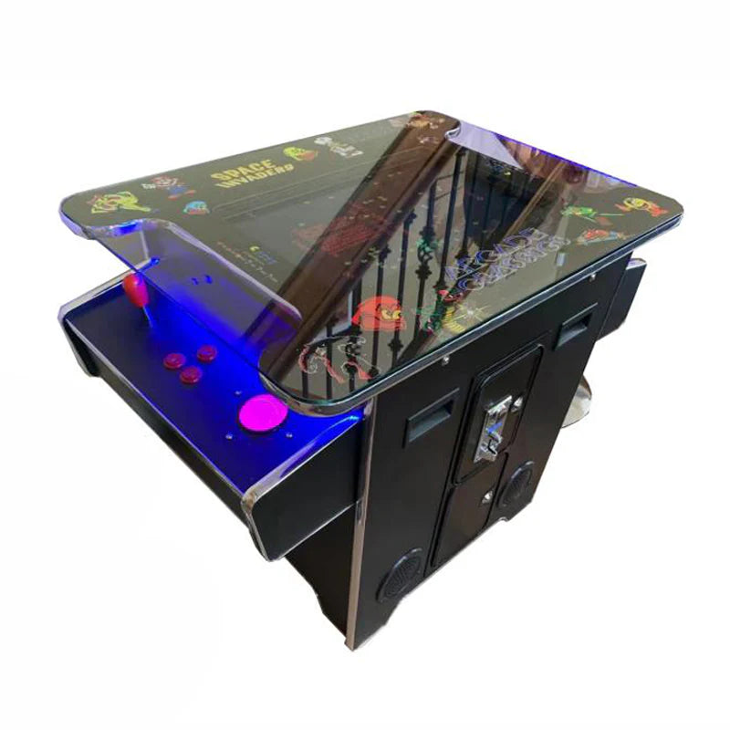 Cocktail Arcade Machine 412 w/ Track Ball - Blk Retro