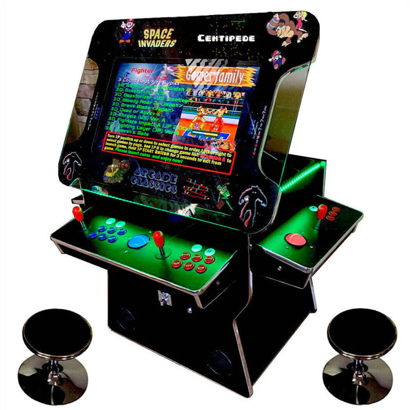 Cocktail Arcade Machine 4600 Games 32 inch screen Tilt Up Black Multi Cade
