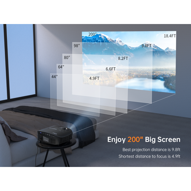 VANKYO Leisure 510 HD Projector, Portable Movie, Wireless connection Projector, with Built-in Office Software