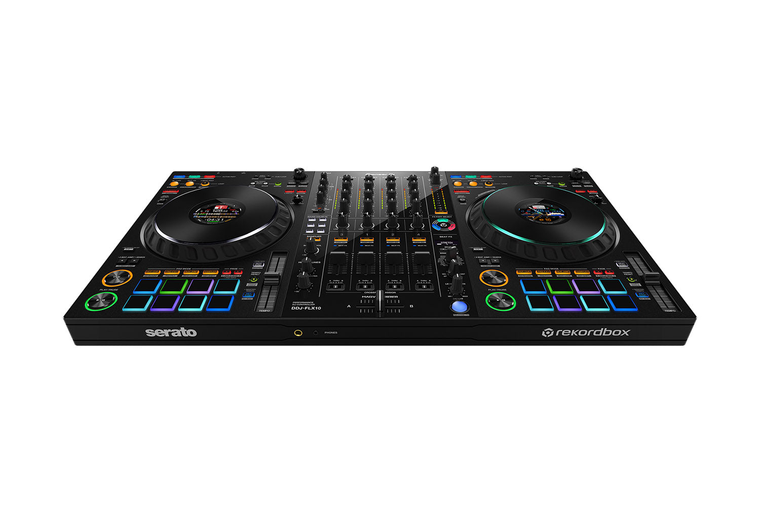 Pioneer DJ DDJ-FLX10 4-Channel Performance DJ Controller for Rekordbox and Serato DJ Pro - Black