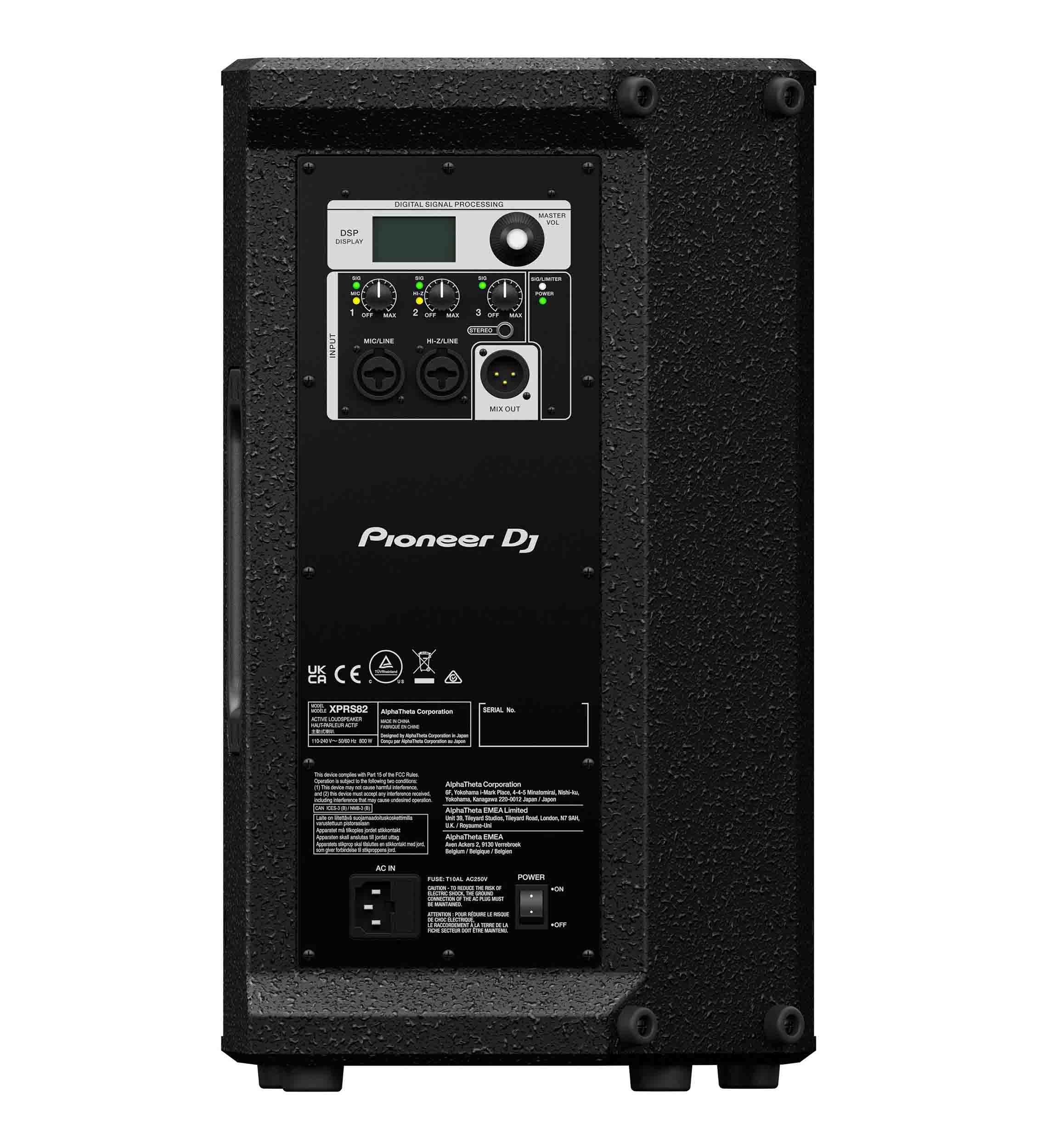Pioneer Dj XPRS82, XPRS Series 8" Two-Way Full-Range Speaker with DSP