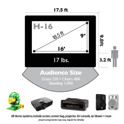 Outdoor Home Theater System 16'
