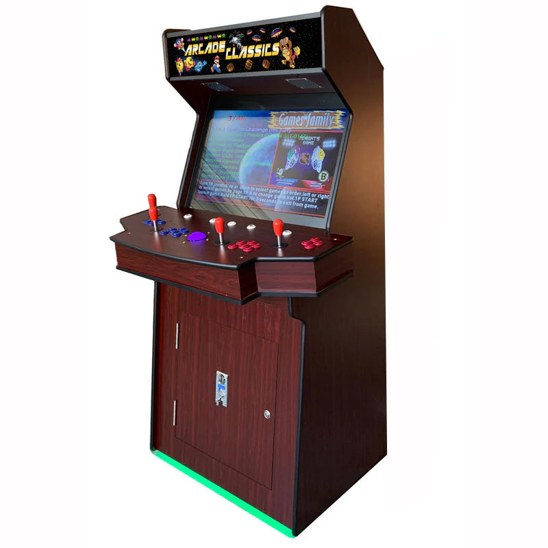 Dark Wood 4 Player Standup Arcade Machine 3505 Classic Games