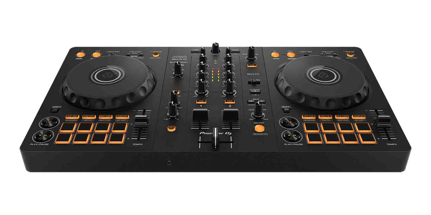 Pioneer DJ DDJ-FLX4 2-Channel DJ Controller for Rekordbox and Serato DJ Lite - Black