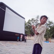 Home Outdoor Movie Screen Kit 20'