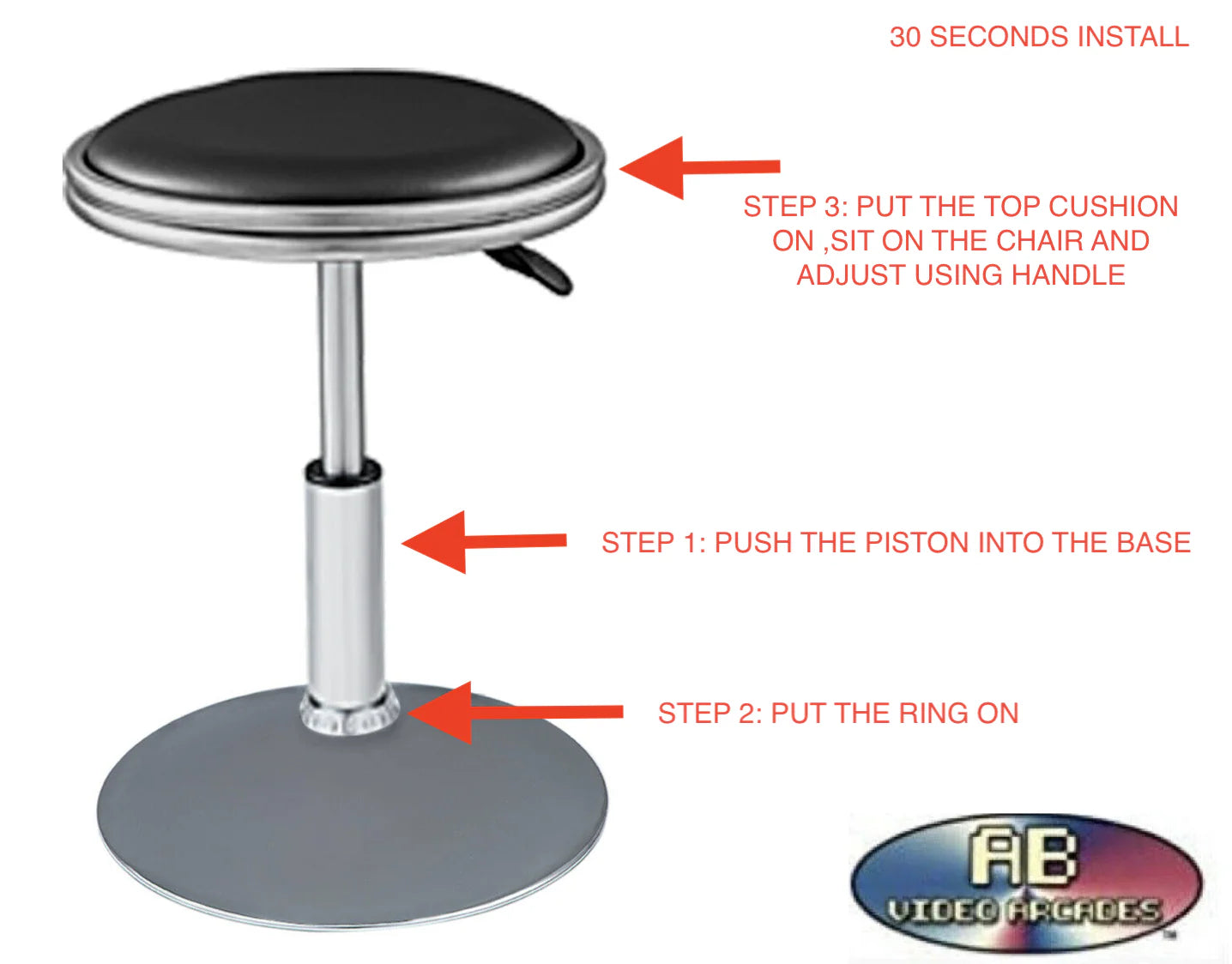 Cocktail arcade machine cabinet Retro Set of 2 Swivel Bar Stools