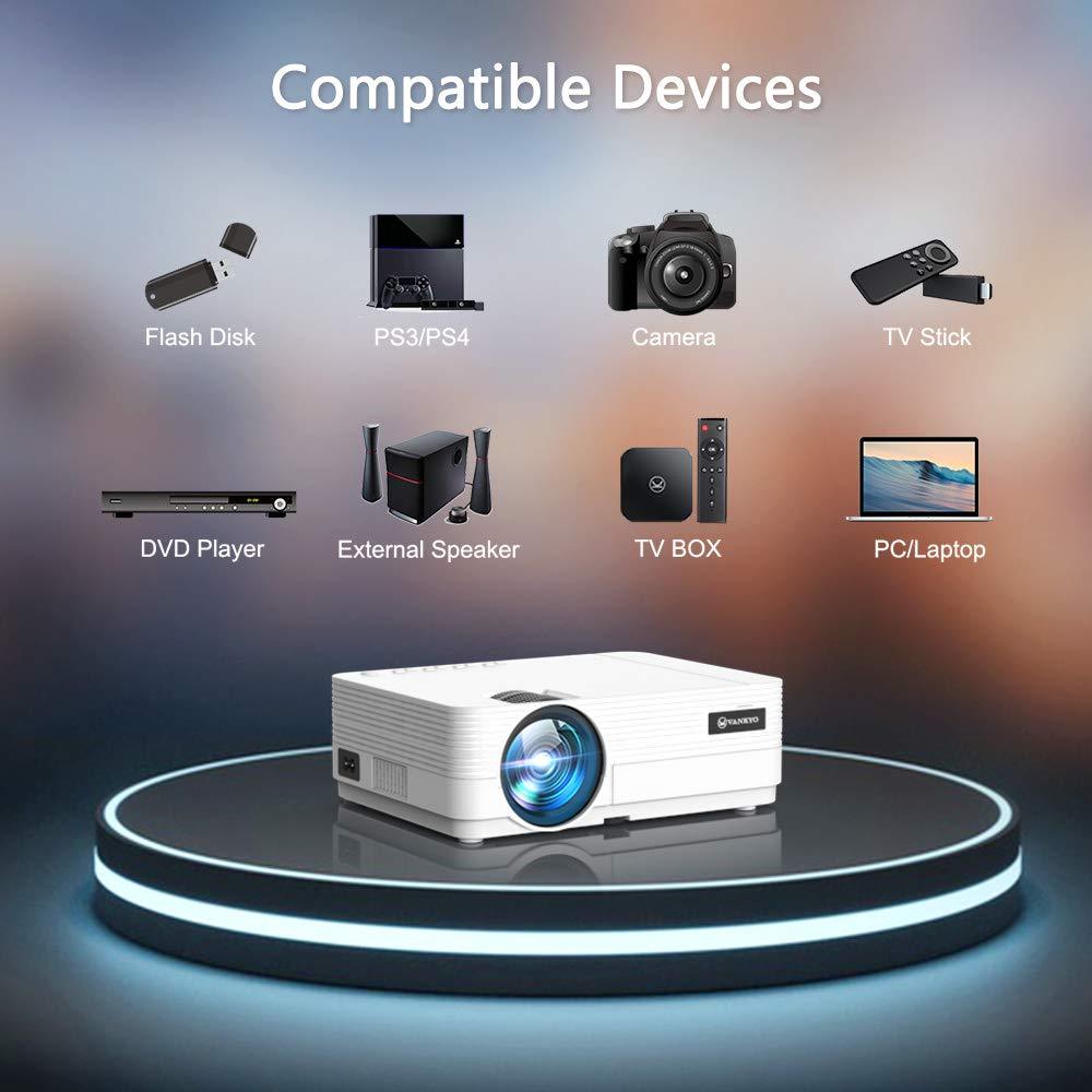 VANKYO Leisure 470 Mini Phone Projector for Home and Sewing, Native 720P Full HD, Max 250'' Screen