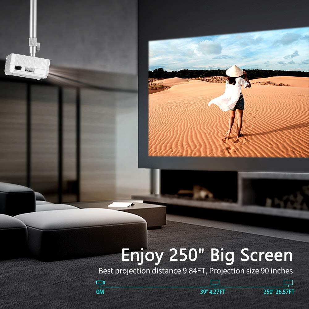 VANKYO Leisure 470 Mini Phone Projector for Home and Sewing, Native 720P Full HD, Max 250'' Screen